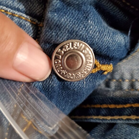 Levis Overalls Girls Size 14 Blue Denim Cotton Blend Pockets Adjustable Straps - Picture 11 of 11